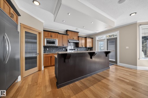 27 Kingdom Place, Leduc, AB - Indoor Photo Showing Kitchen With Upgraded Kitchen