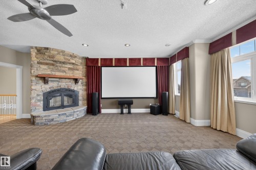 27 Kingdom Place, Leduc, AB - Indoor With Fireplace