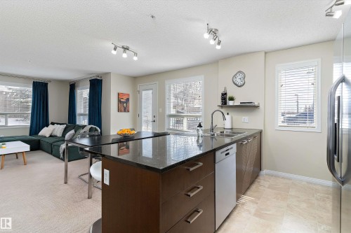 3118 9351 Simpson Drive, Edmonton, AB - Indoor Photo Showing Kitchen With Double Sink