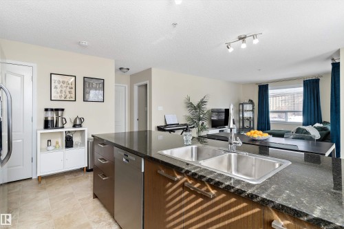 3118 9351 Simpson Drive, Edmonton, AB - Indoor Photo Showing Kitchen With Double Sink