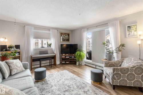 329 17447 98A Avenue, Edmonton, AB - Indoor Photo Showing Living Room