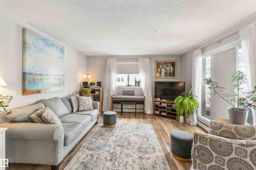 329 17447 98A Avenue, Edmonton, AB - Indoor Photo Showing Living Room