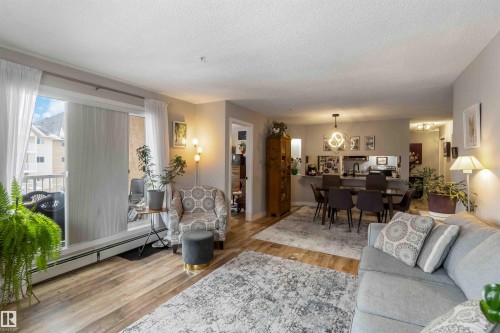 329 17447 98A Avenue, Edmonton, AB - Indoor Photo Showing Living Room