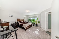 The property features a spacious room with light-colored walls and carpeted flooring - 
