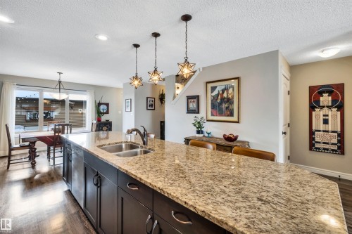 3056 Keswick Way, Edmonton, AB - Indoor Photo Showing Kitchen With Double Sink