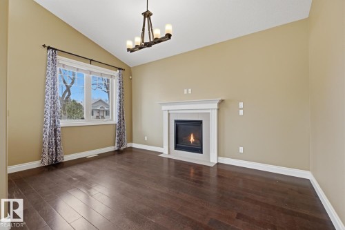 11403 92 Street, Edmonton, AB - Indoor Photo Showing Living Room With Fireplace