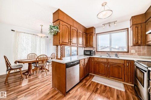 18507 98 Avenue, Edmonton, AB - Indoor Photo Showing Kitchen With Double Sink