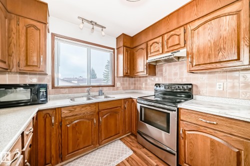 18507 98 Avenue, Edmonton, AB - Indoor Photo Showing Kitchen With Double Sink
