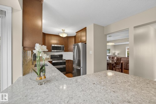 3528 56 Street, Edmonton, AB - Indoor Photo Showing Kitchen With Double Sink