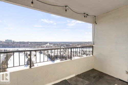 View of balcony - 1207 12303 Jasper Avenue, Edmonton, AB - Outdoor With Balcony With Exterior