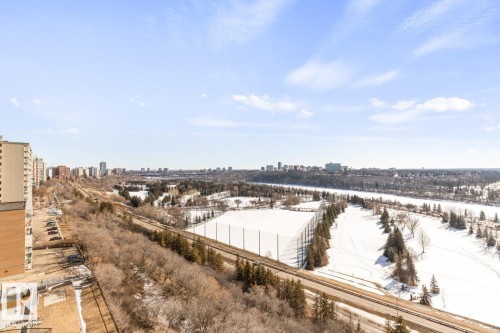Winter View From Suite - 1207 12303 Jasper Avenue, Edmonton, AB - Outdoor With View