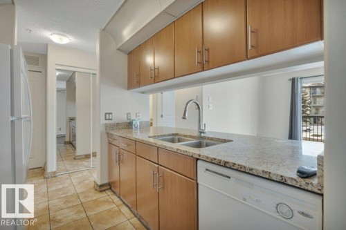242 16311 95 Street, Edmonton, AB - Indoor Photo Showing Kitchen With Double Sink