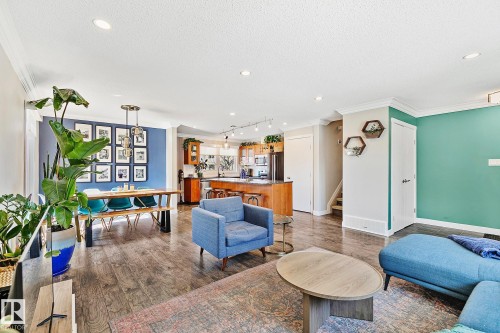 7720 158 Street, Edmonton, AB - Indoor Photo Showing Living Room