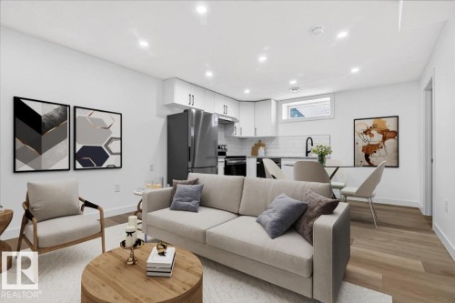 13212 121 Street, Edmonton, AB - Indoor Photo Showing Living Room