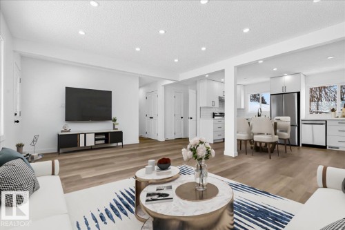 13212 121 Street, Edmonton, AB - Indoor Photo Showing Living Room