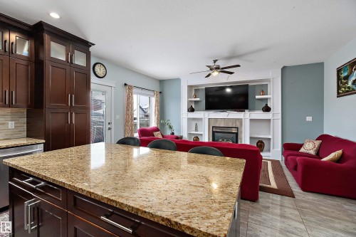 598 Tamarack Road, Edmonton, AB - Indoor With Fireplace