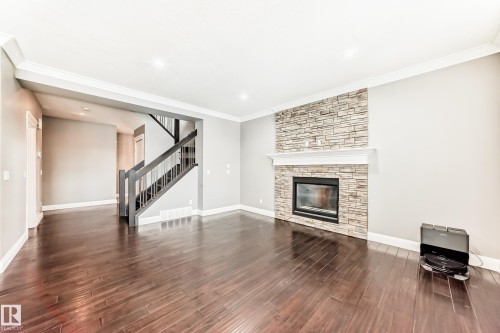 17931 78 Street, Edmonton, AB - Indoor Photo Showing Living Room With Fireplace