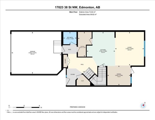 Floor plan - 17023 38 Street Nw, Edmonton, AB 