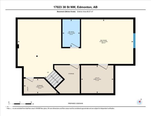 Floor plan - 17023 38 Street Nw, Edmonton, AB 