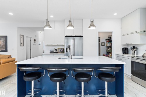 1756 Tanager Close, Edmonton, AB - Indoor Photo Showing Kitchen With Upgraded Kitchen