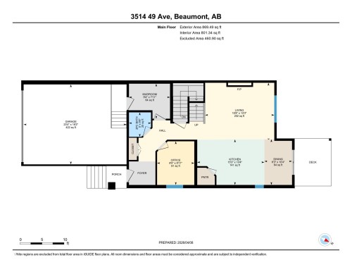 Floor plan - 3514 49 Avenue, Beaumont, AB - Other