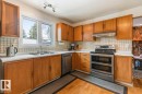3959 55 Street, Edmonton, AB  - Indoor Photo Showing Kitchen With Double Sink 