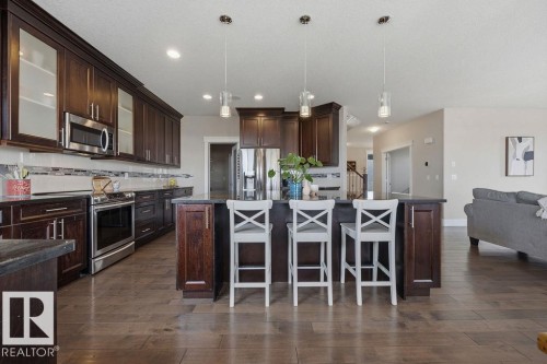 3128 58 Avenue, Rural Leduc County, AB - Indoor Photo Showing Kitchen With Upgraded Kitchen