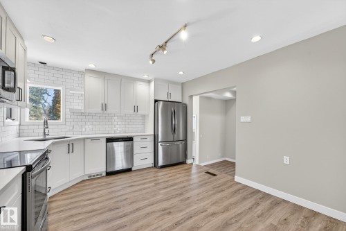 10519 140 Street, Edmonton, AB - Indoor Photo Showing Kitchen With Upgraded Kitchen