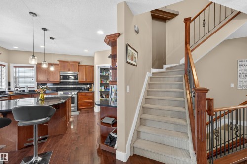 520 Stewart Crescent, Edmonton, AB - Indoor Photo Showing Kitchen With Upgraded Kitchen
