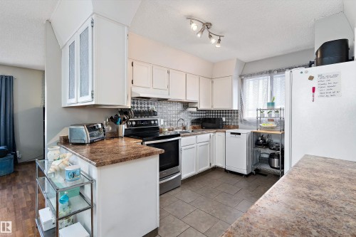 12914 69 Street, Edmonton, AB - Indoor Photo Showing Kitchen With Double Sink