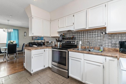 12914 69 Street, Edmonton, AB - Indoor Photo Showing Kitchen With Double Sink