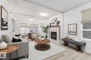 11817 44 Street, Edmonton, AB  - Indoor Photo Showing Living Room With Fireplace 