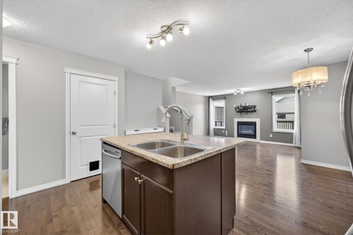 21406 94A Avenue, Edmonton, AB - Indoor Photo Showing Kitchen With Double Sink
