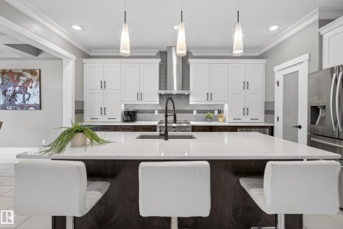 2003 Ainslie Link Link, Edmonton, AB - Indoor Photo Showing Kitchen With Upgraded Kitchen