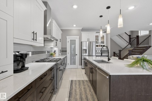 2003 Ainslie Link Link, Edmonton, AB - Indoor Photo Showing Kitchen With Double Sink With Upgraded Kitchen