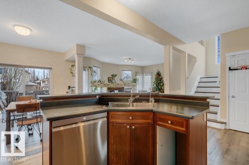 89 Erin Ridge Drive, St. Albert, AB - Indoor Photo Showing Kitchen With Double Sink