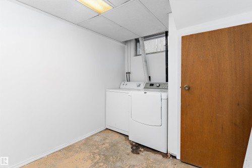 Basement laundry - 6103-6105 97A Avenue, Edmonton, AB - Indoor Photo Showing Laundry Room