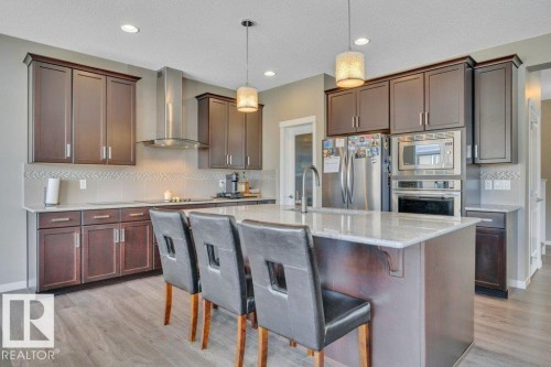 1844 56 Street, Edmonton, AB - Indoor Photo Showing Kitchen With Stainless Steel Kitchen With Upgraded Kitchen