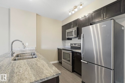 511 1230 Windermere Way, Edmonton, AB - Indoor Photo Showing Kitchen With Double Sink