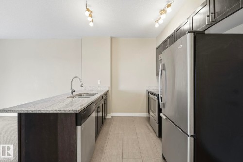 511 1230 Windermere Way, Edmonton, AB - Indoor Photo Showing Kitchen With Double Sink
