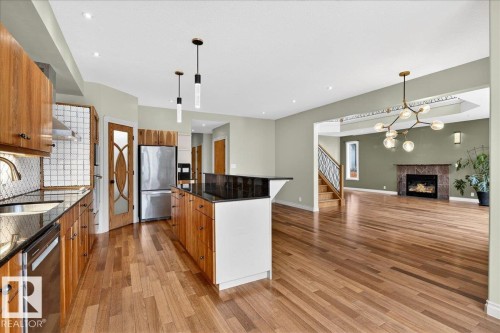 1004 Downey Way, Edmonton, AB - Indoor Photo Showing Kitchen With Upgraded Kitchen