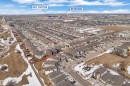 Aerial view showcasing a residential neighborhood with numerous properties, including a marked location for the property - 2630 16A Ave Nw, Edmonton, AB  - Outdoor With View 