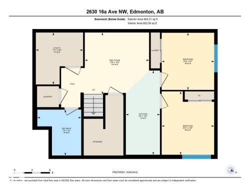 Floor plan - 2630 16A Ave Nw, Edmonton, AB - Other