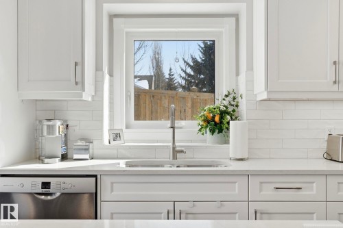 12 Evergreen Drive, St. Albert, AB - Indoor Photo Showing Kitchen With Double Sink