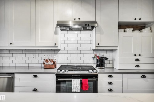 10430 148 Street, Edmonton, AB - Indoor Photo Showing Kitchen With Upgraded Kitchen