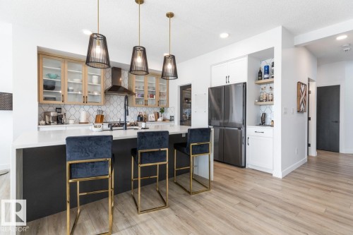 19147 22 Avenue, Edmonton, AB - Indoor Photo Showing Kitchen With Upgraded Kitchen