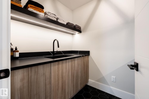 With Shelving and Sink. - 9503 142 Street, Edmonton, AB - Indoor Photo Showing Other Room