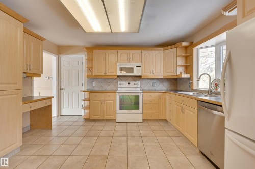 15914 92A Avenue, Edmonton, AB - Indoor Photo Showing Kitchen With Double Sink
