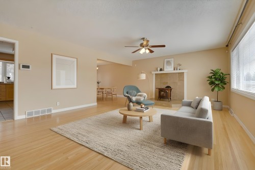 15914 92A Avenue, Edmonton, AB - Indoor Photo Showing Living Room