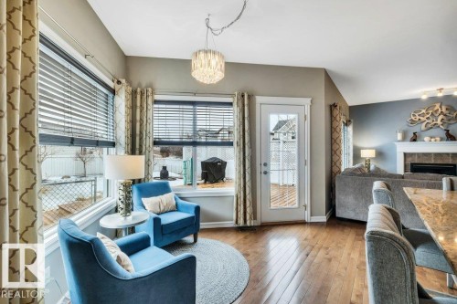 1 Rosemount, Beaumont, AB - Indoor With Fireplace